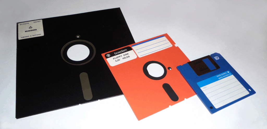 Disquettes de différents formats